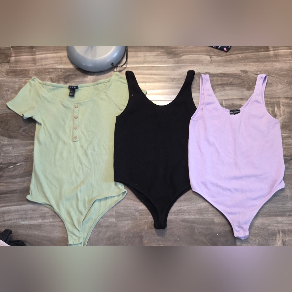 Streetwear Society Black and Green UTB Bodysuits